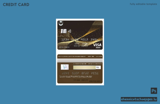 Beispielvorschau der Bulgaria United Bank Visa-Karte